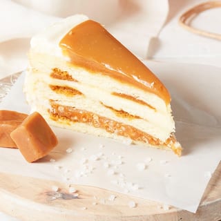 Salted Caramel Vanilla Crunch Cake