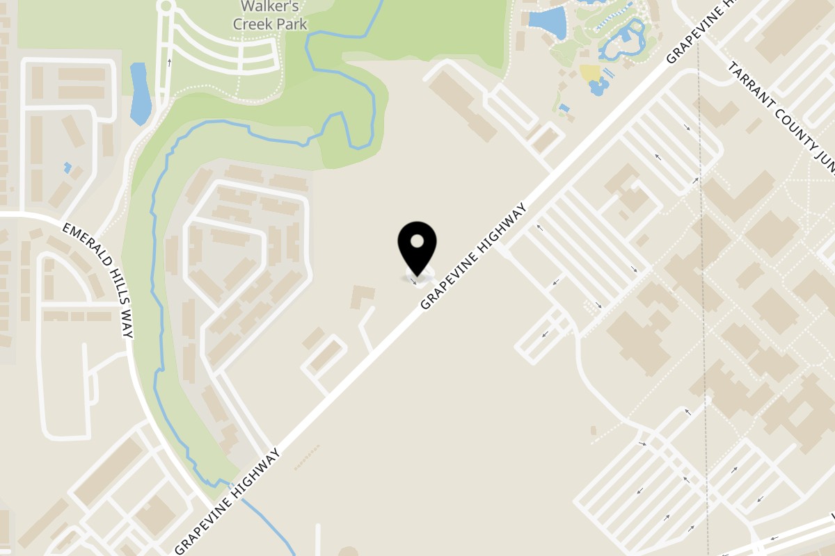 Map showing the location of Heavenly Crust Pizza Heavenly Crust Pizza - N Richland Hills on 8721 Boulevard 26 in North Richland Hills